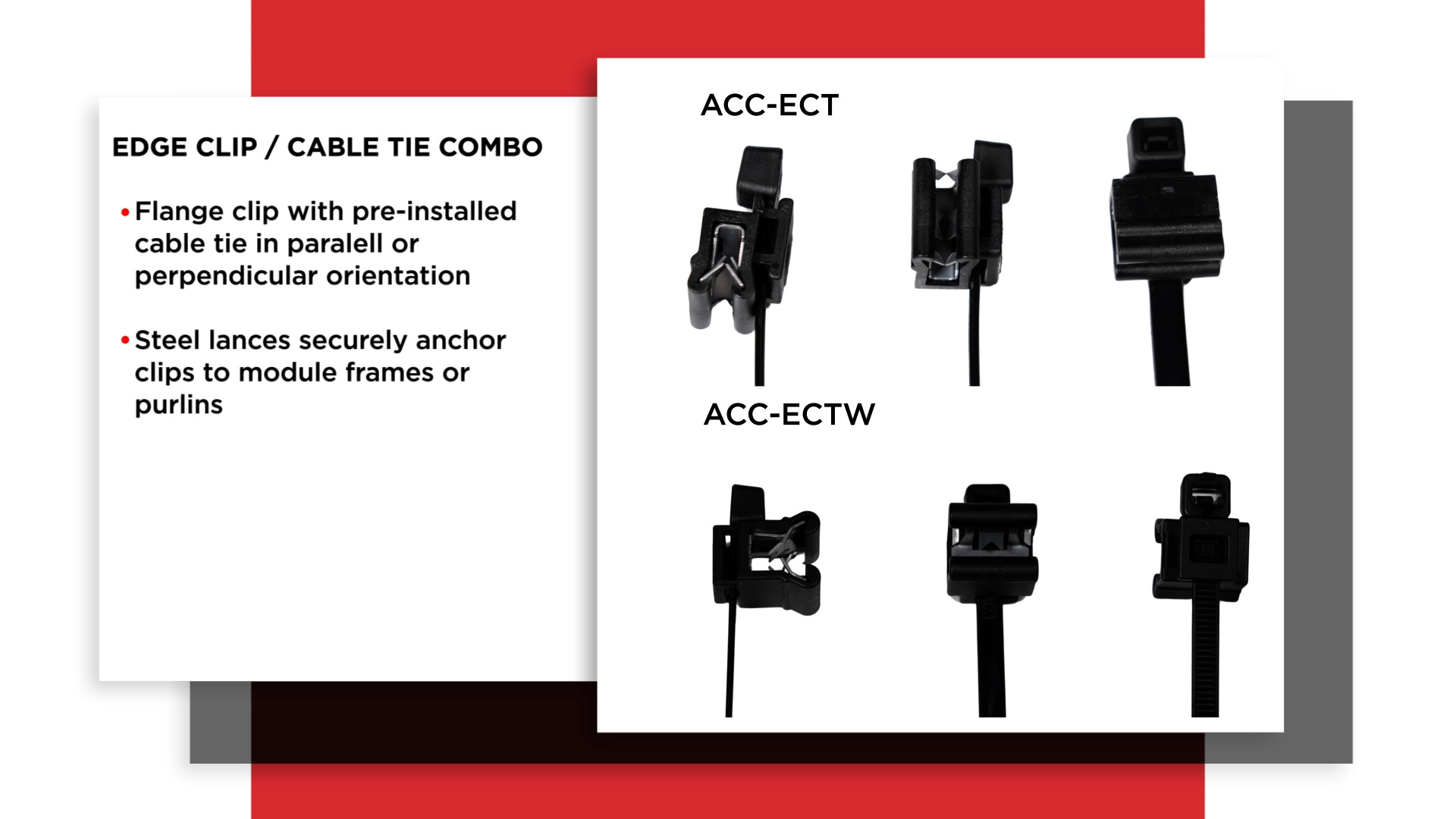 Wiley ACC-ECT Edge Clip with Cable Tie