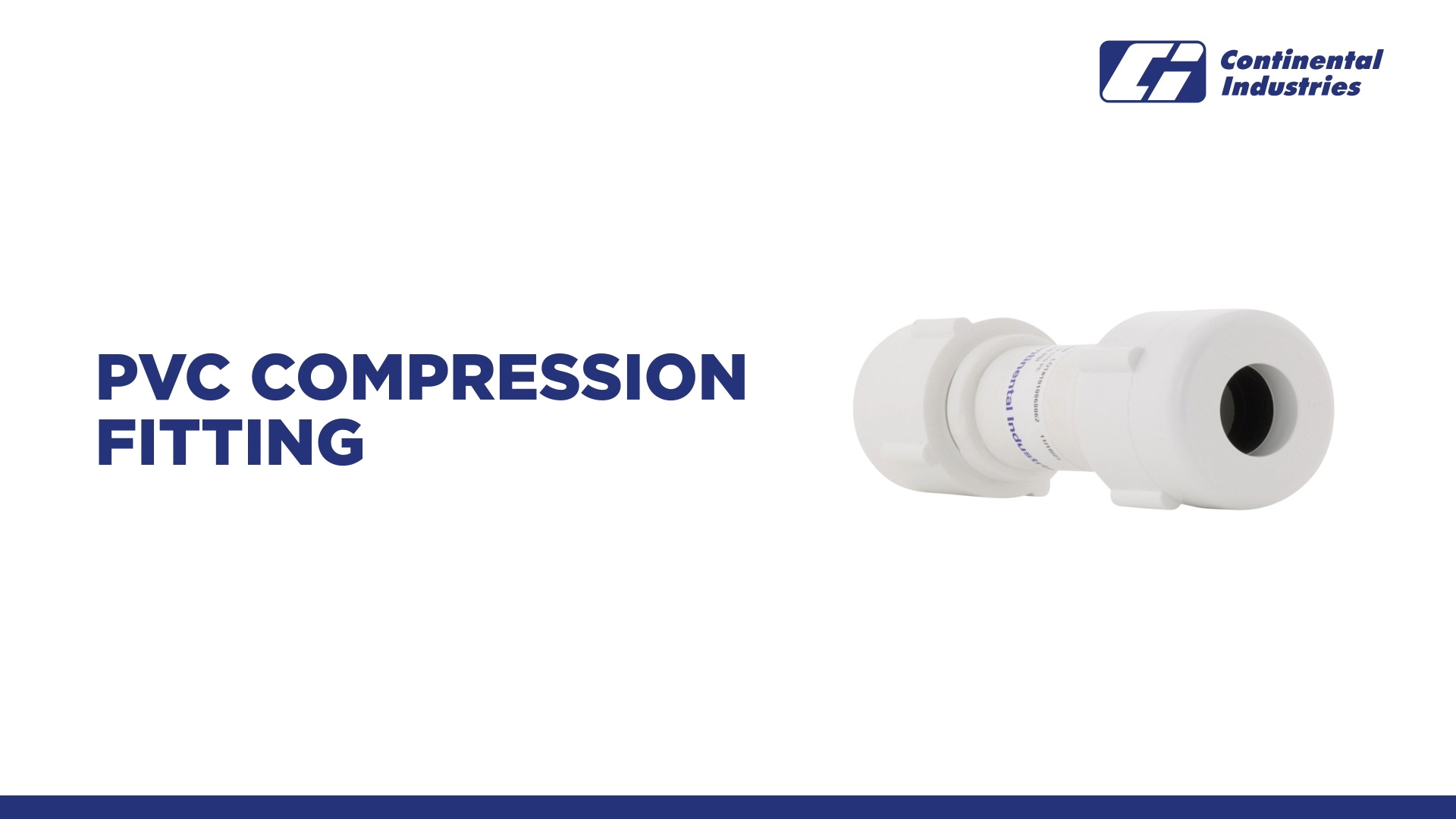 PVC Compression Fitting Installation