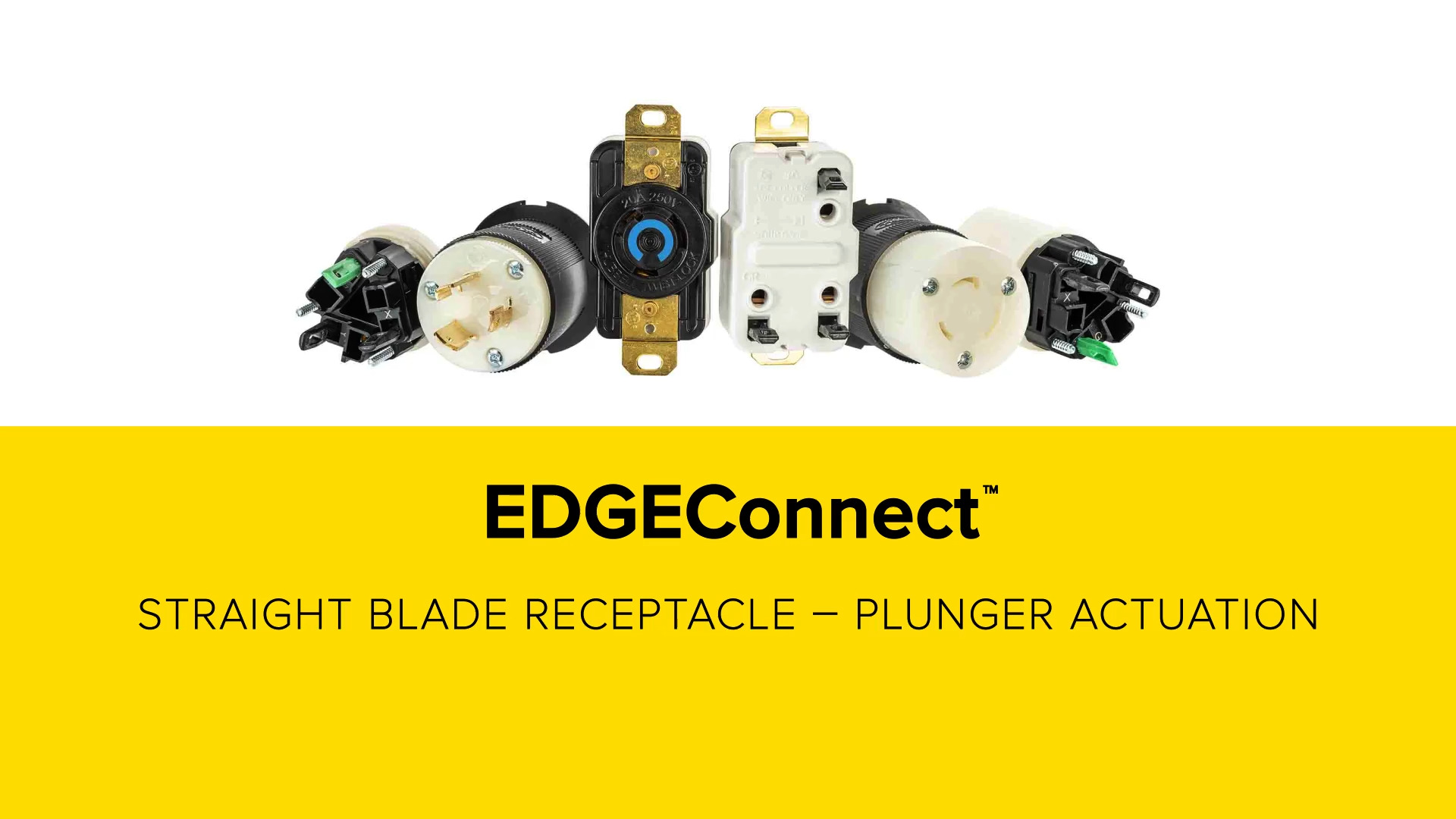 Straight Blade Receptacle _ Plunger Actuation