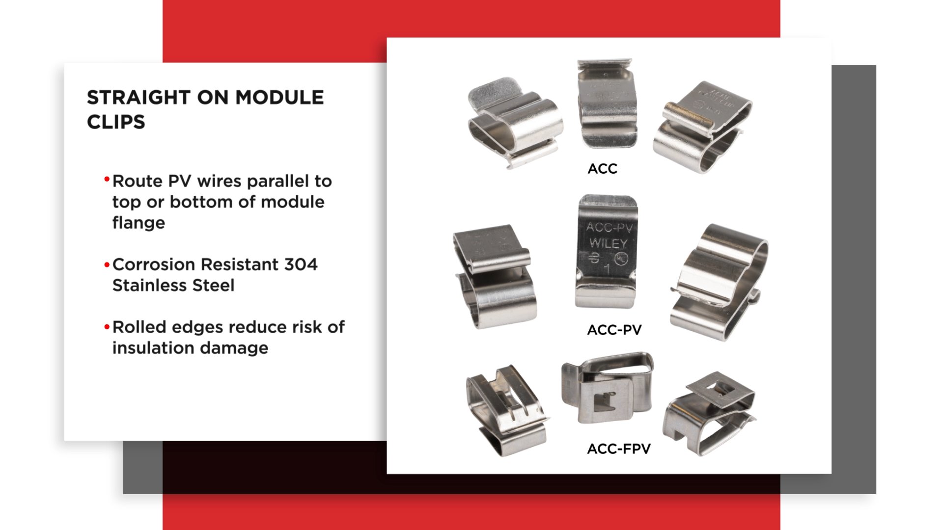 Wiley Straight On Module Clips Wiley Straight On Module Clips