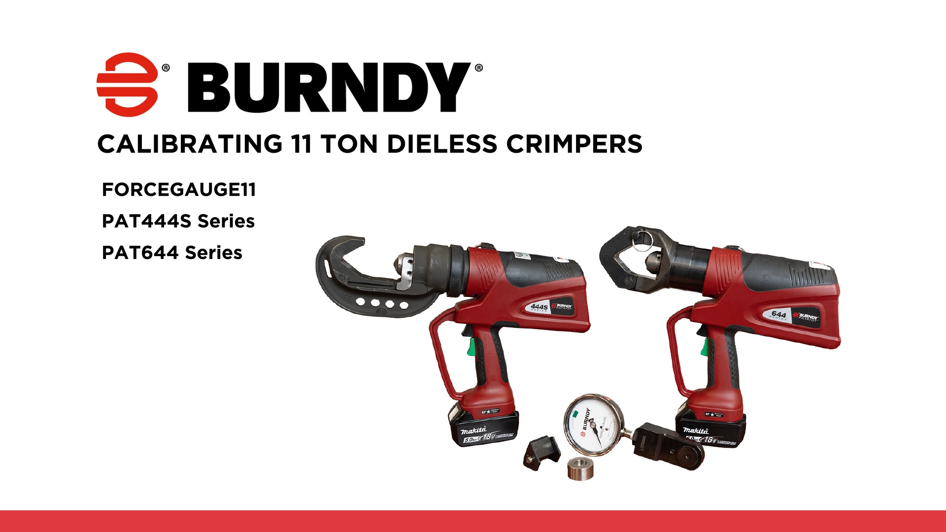 Calibrating Burndy 11-Ton Dieless Crimpers 
