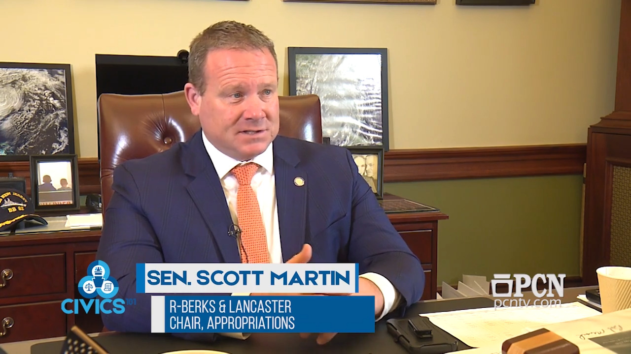Civics 101 Sen Scott Martin Chair of the PA Senate Appropriations Committee