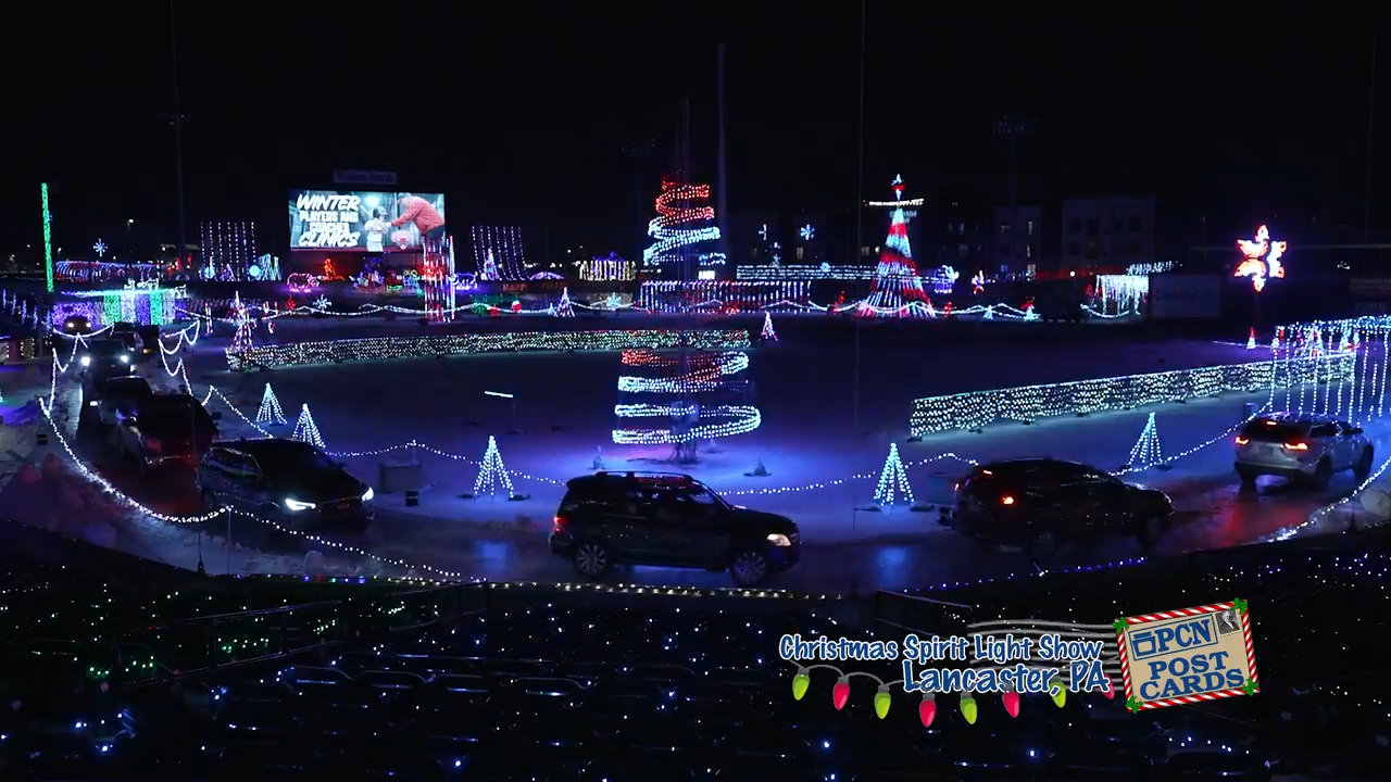 Lancaster Christmas Spirit Light Show PCN Postcards