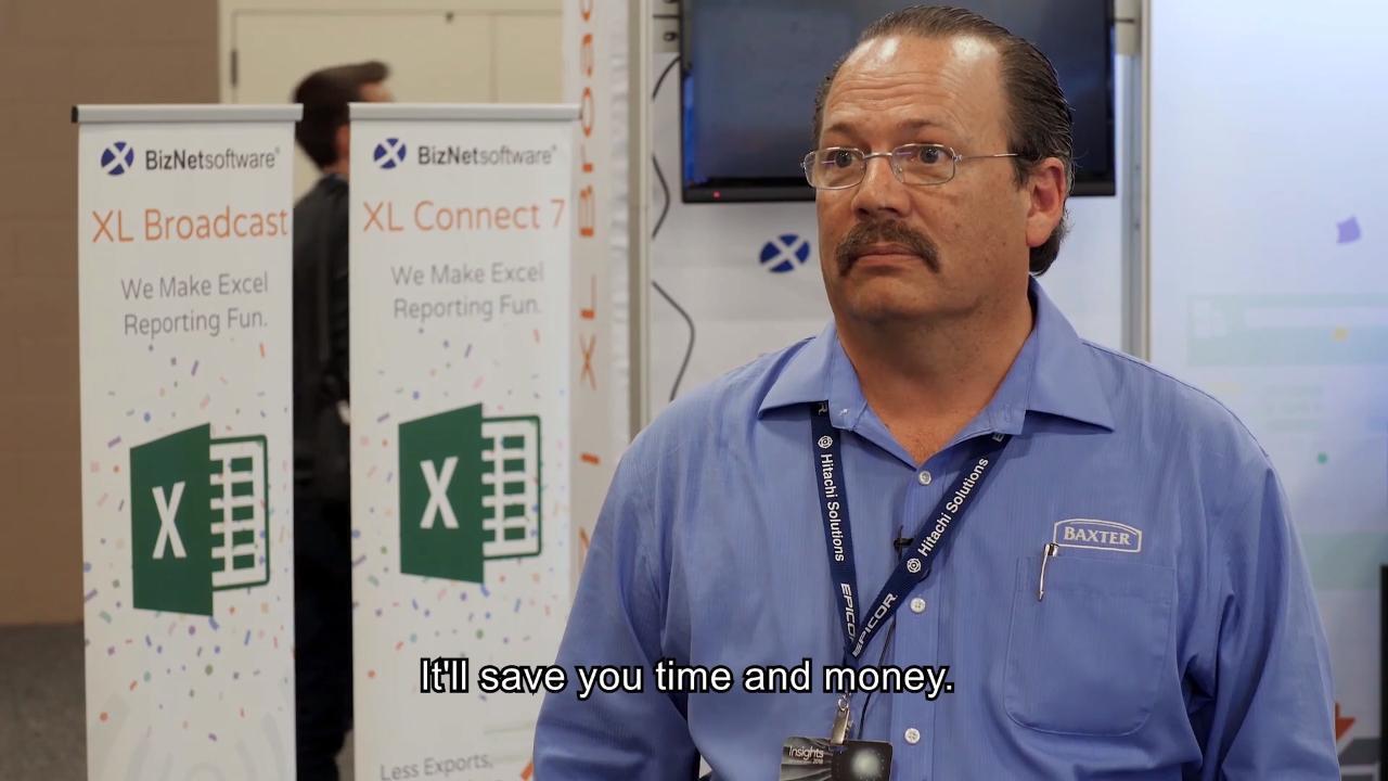 Baxter Manufacturing recommends using Epicor Excel Connect - it's quick, easy and very accurate