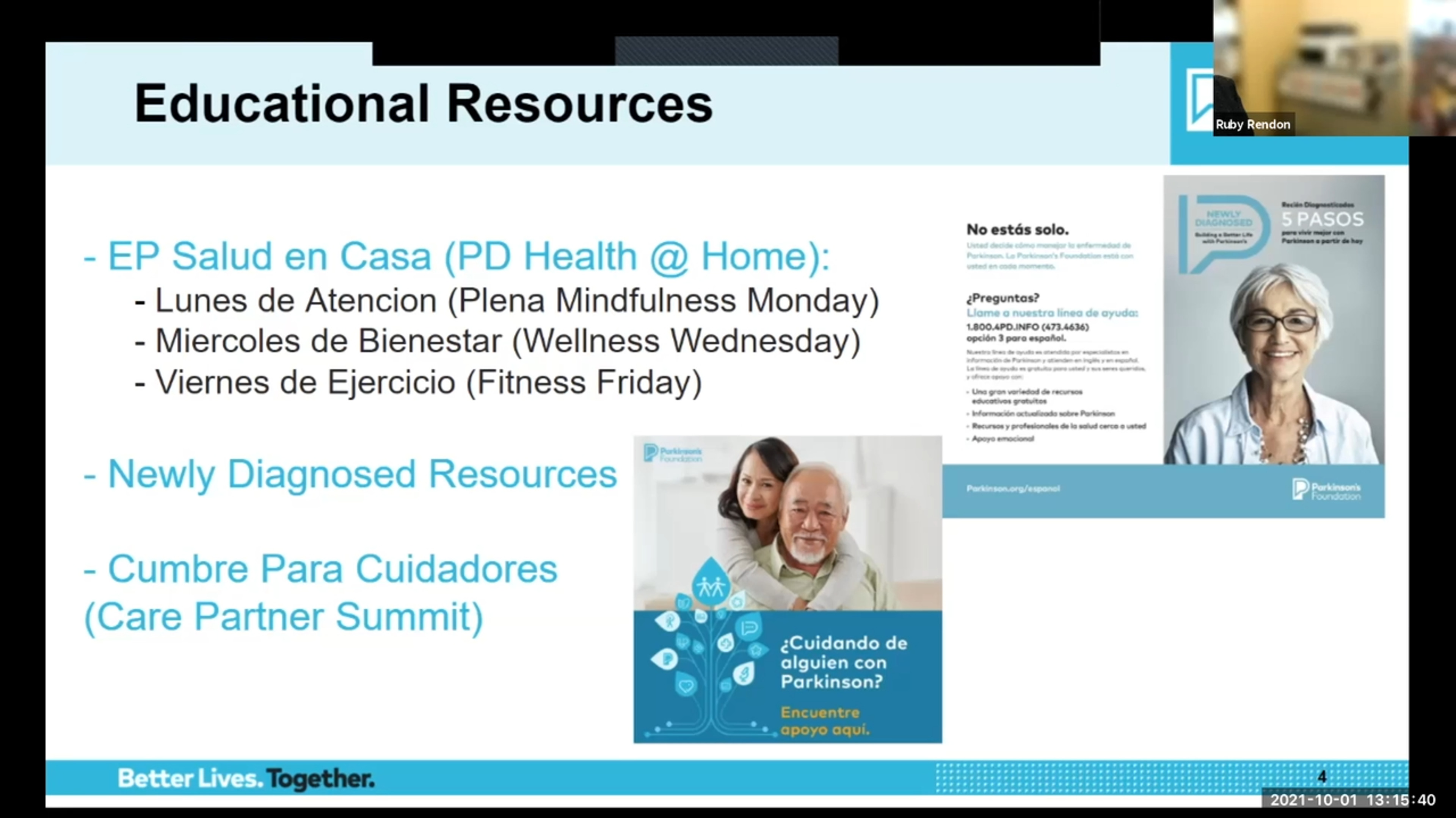 Parkinson’s Foundation Resources in Spanish