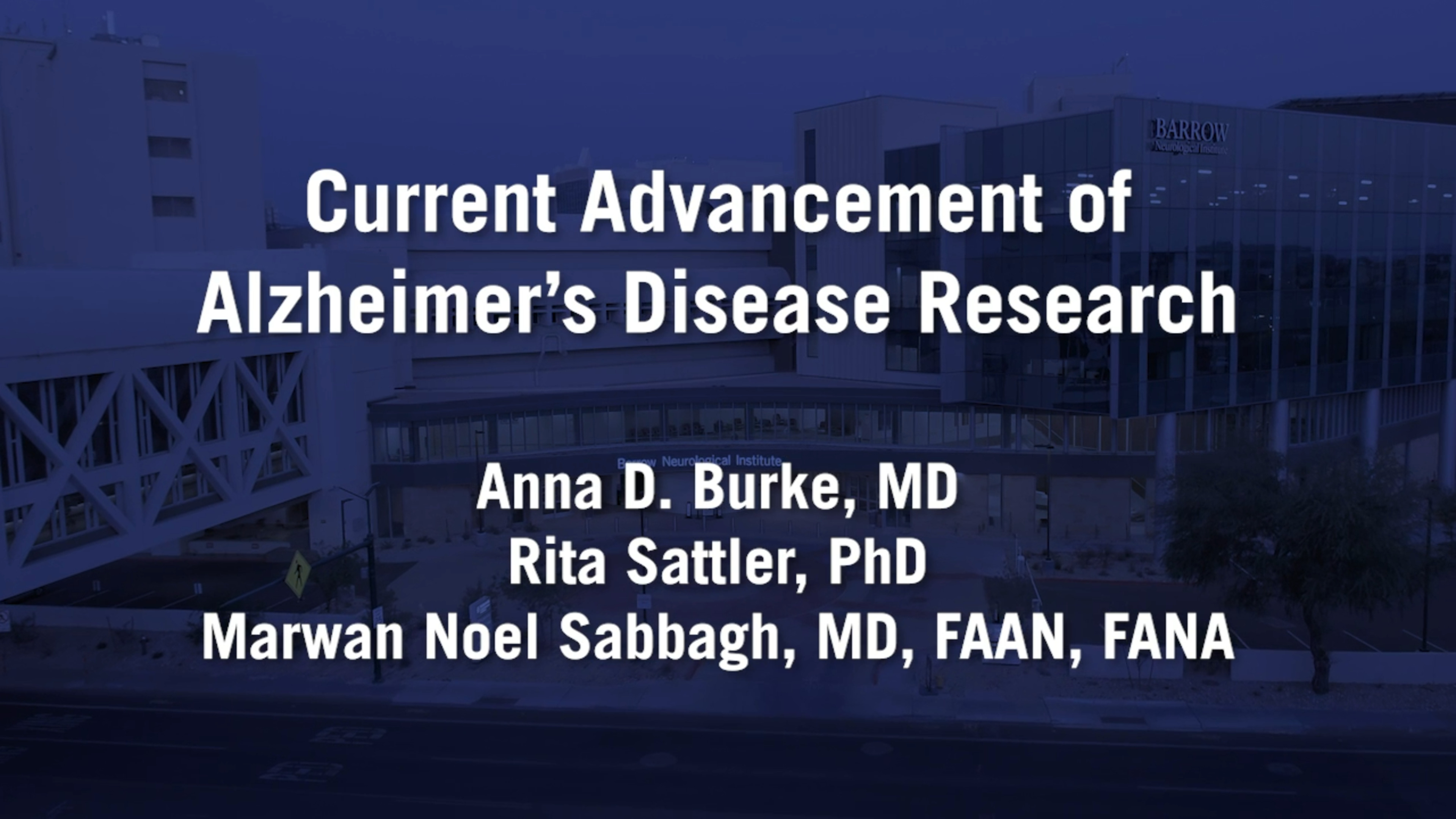 Current Advances of Alzheimer's Disease Research 