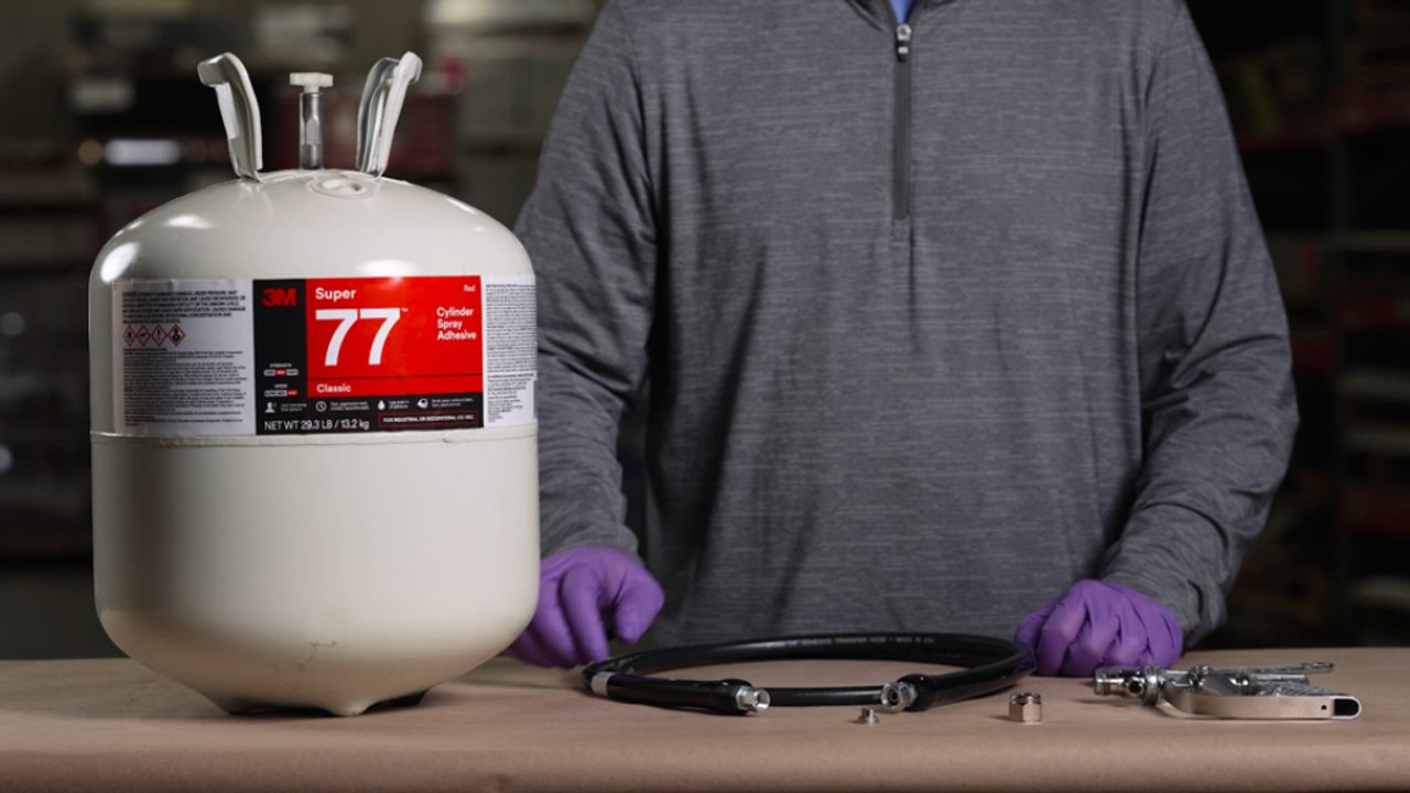 3M™ Super 77™ Classic Cylinder Spray Adhesive, Clear, Large, Net