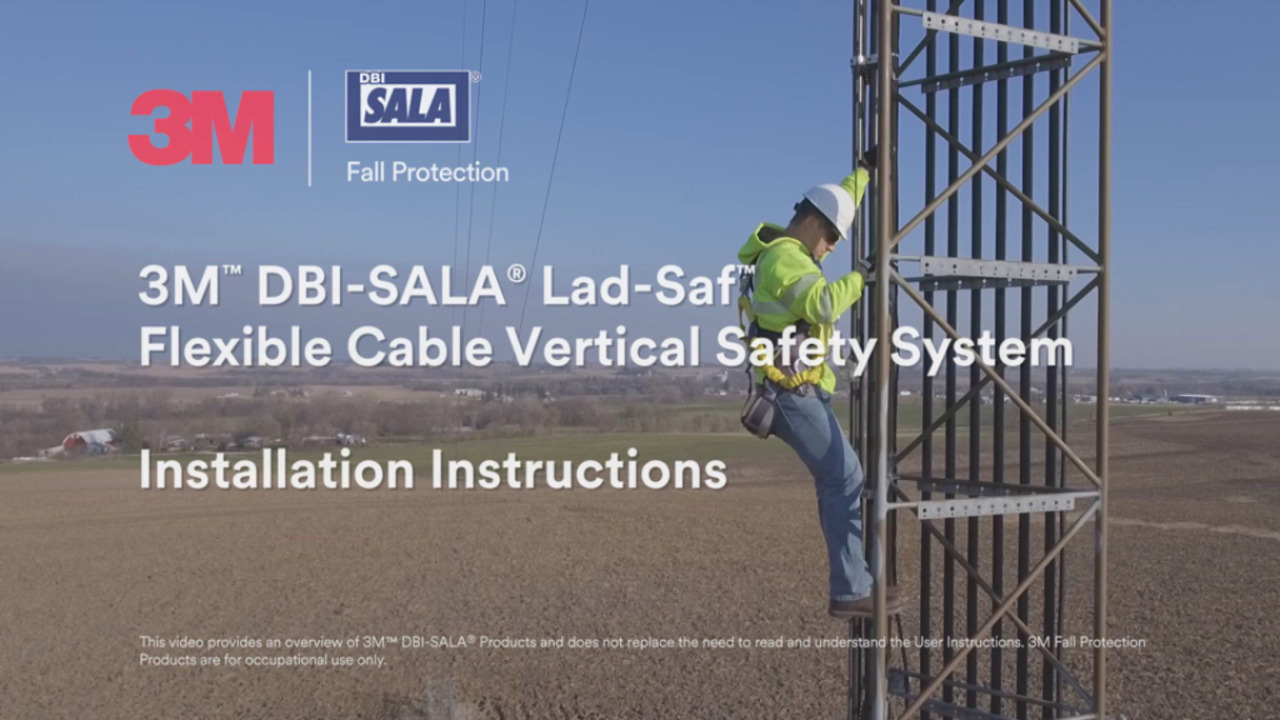 3M™ DBI-SALA® Lad-Saf™ Cable Vertical Safety System Bracketry