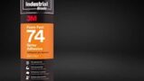 3M™ 021200-82242 Foam Fast Spray Adhesive, 24 fl-oz Aerosol Can, Orange,  230 deg F