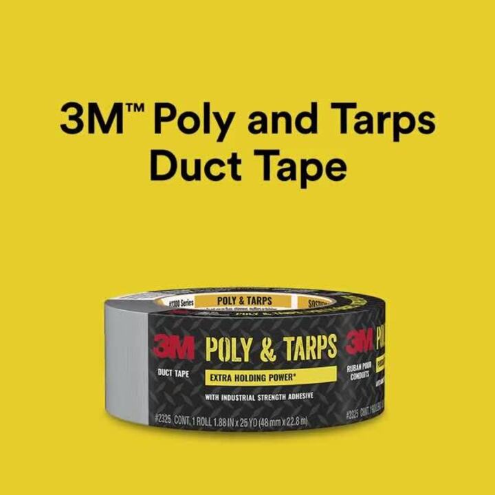 Tarp Repair Tape (6 x 50' Roll) - Vinyl Tarp Tape, Red