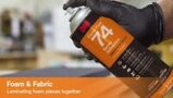 3M™ Foam Fast 74 CA Orange Spray Adhesive - Low VOC %3C25%