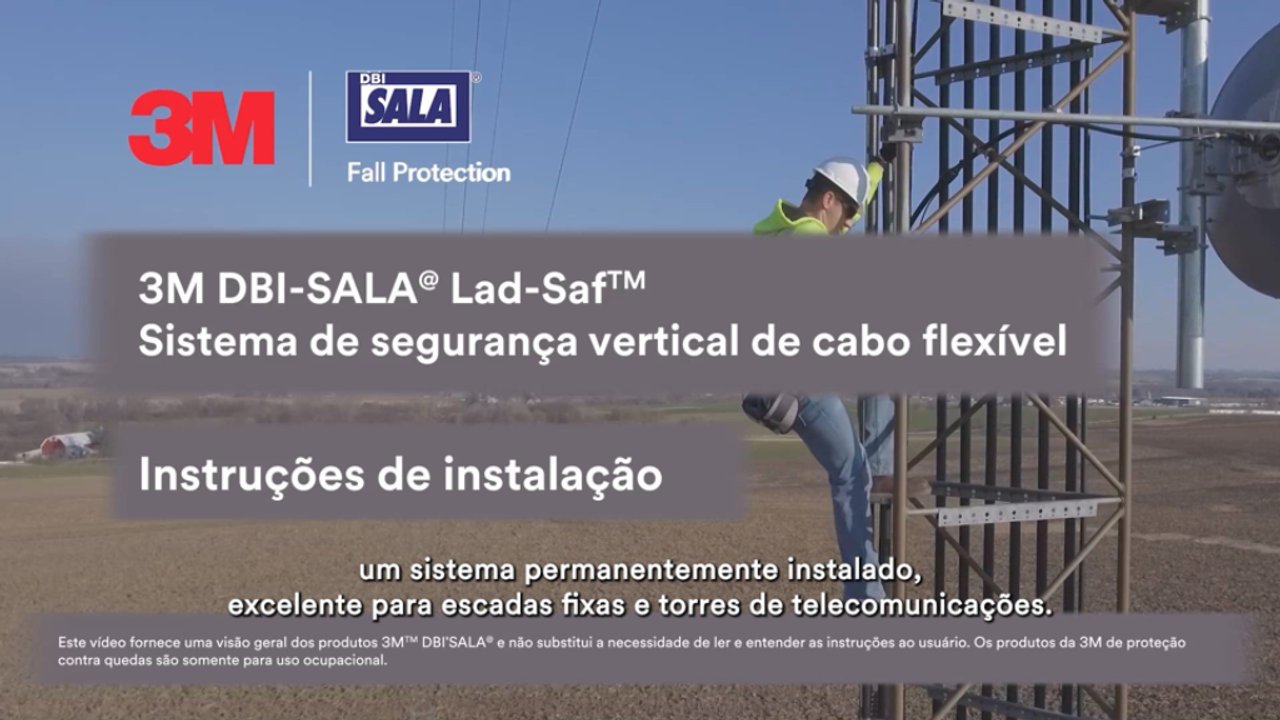 3M™ DBI-SALA® Lad-Saf™ Cable Vertical Safety System Bracketry with