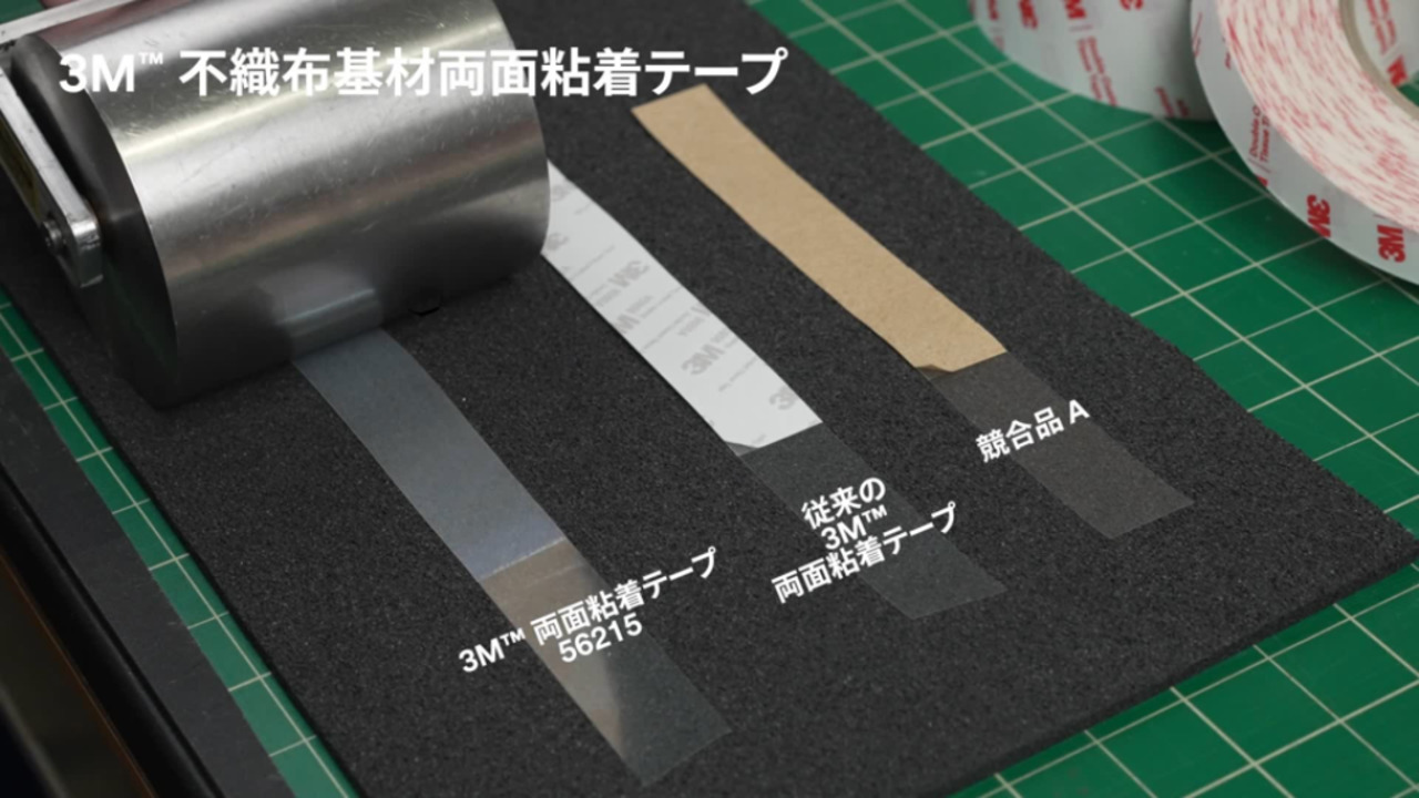 3M™ 両面粘着テープ 56215, 半透明, 1200 mm x 50 m, 1 巻/箱 | 3M 日本