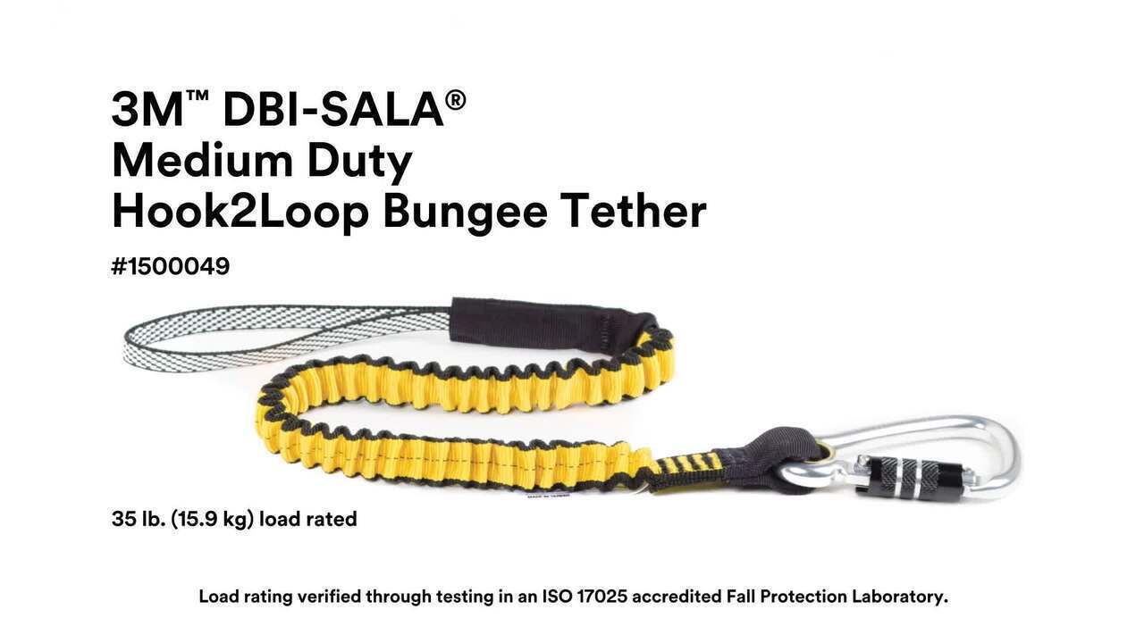 3M™ Hook2Quick-Ring Coil Tool Tether with Tail 1500065, 2 lb