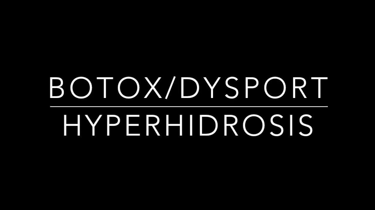 Botoxdysport For Axillary Hyperhidrosis Dr Weiners Unique Method