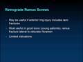 Anterior Pelvic Ring Fixation