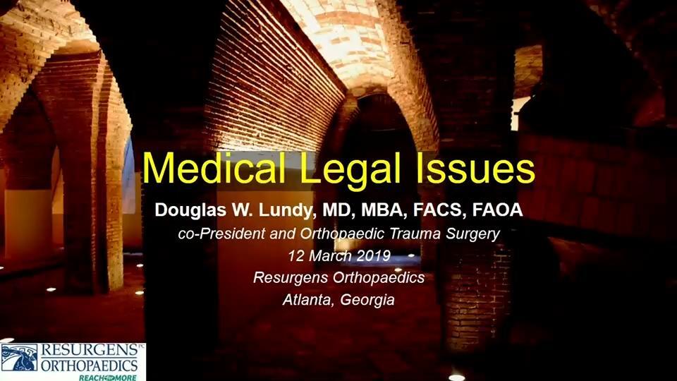 Medical Legal Issues