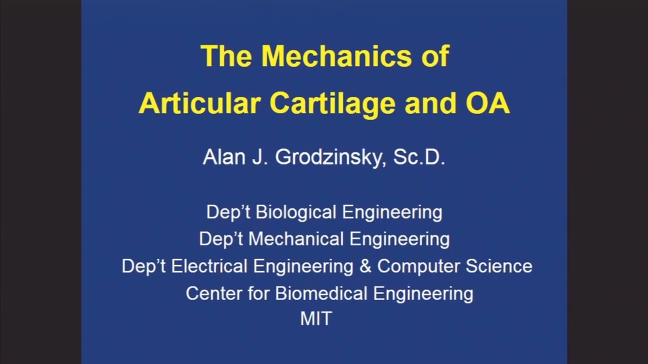 The Mechanics of Articular Cartilage and OA
