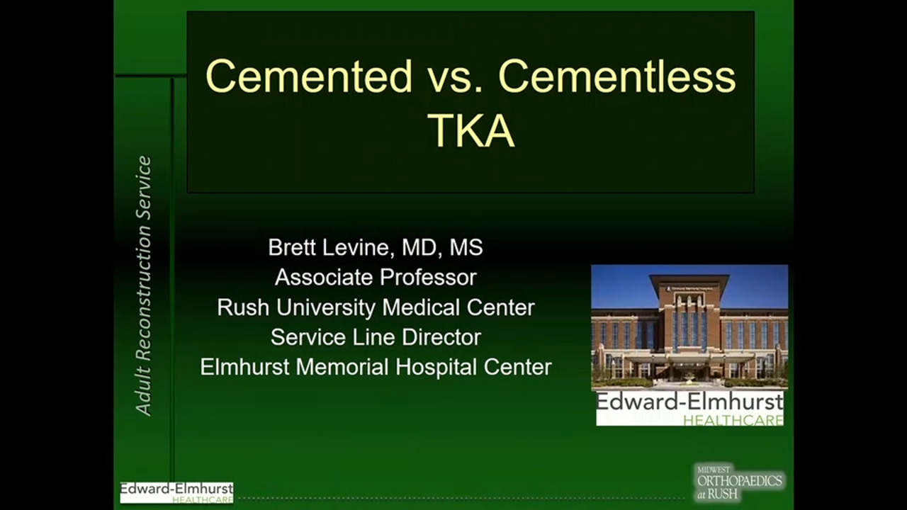 Cemented vs Cementless TKA