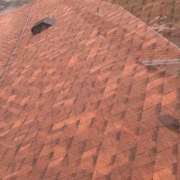Photo of For Valor Roofing - St.louis, MO, US. Beautiful transformation from old botched 3-tab to Owens Corning ultra tru Def terra-cotta architectural shingle. Very very happy clients!