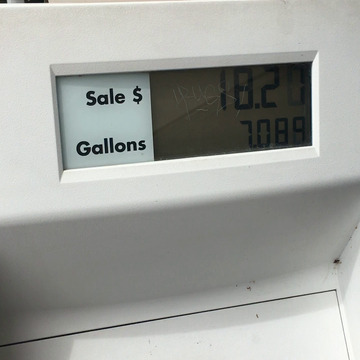 The slowest gas pumps I've ever used. This is as fast as it goes.