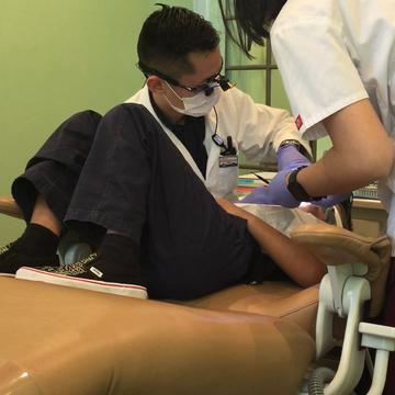 Photo of Gold Coast Dental - La Habra - La Habra, CA, US. A sneak peck of him providing treatment to my 7 year old son.