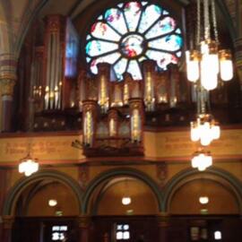 Photo of Cathedral of the Madeleine - Salt Lake City, UT, US. Gorgeous interior. Stained glass is simply beautiful.  The organ is sight!