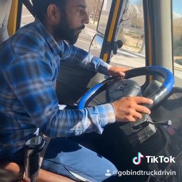 Photo of Gobind Truck Driving School - Castaic, CA, US. On the road training