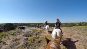 Horseback riding at Roman Nose State Park's V Bar Stables