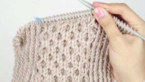 How to knit a Honey Stitch Cowl