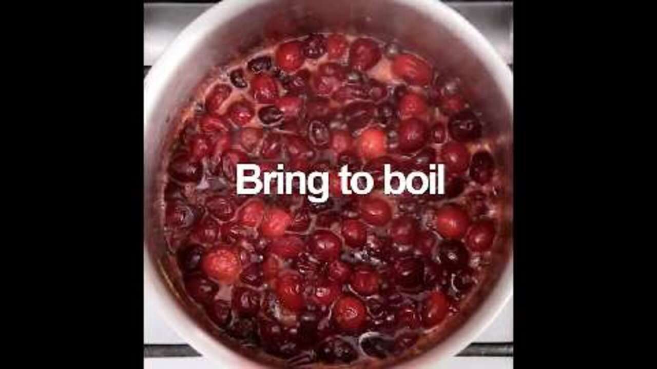 How to make cranberry sauce