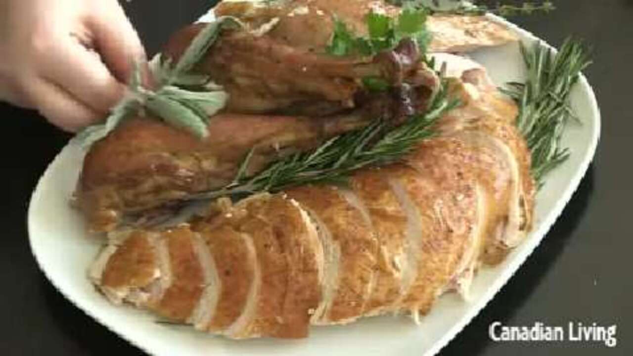 How to carve a roast turkey