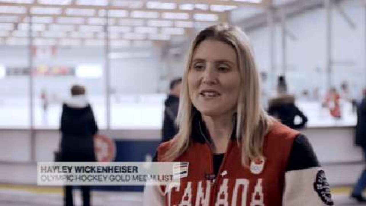 Hayley Wickenheiser's son doesn't play hockey?