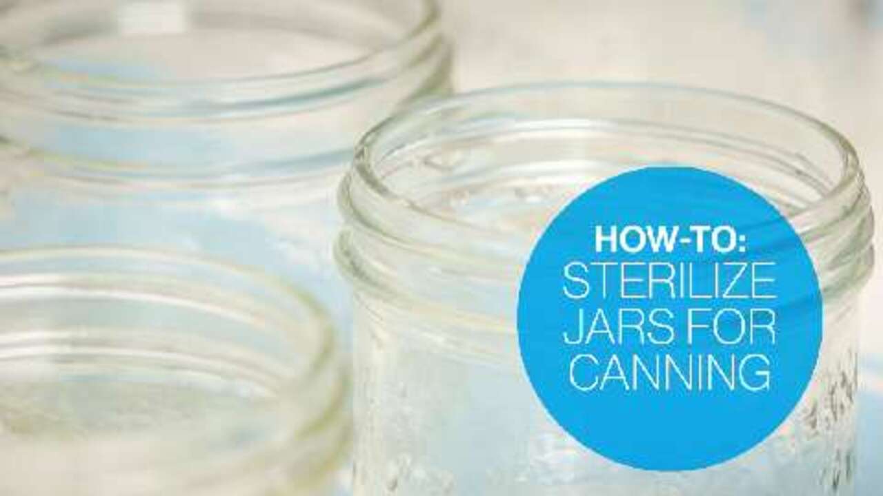 How to sterilize jars for canning