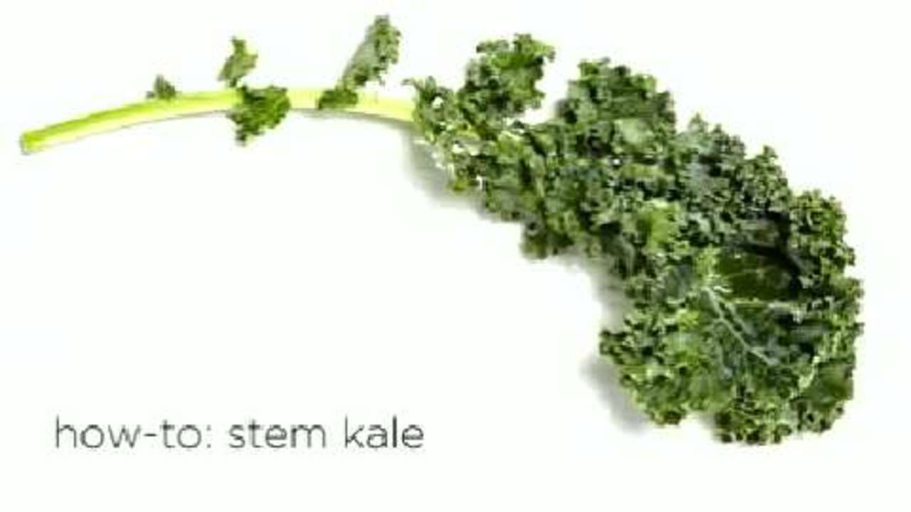 How to stem kale