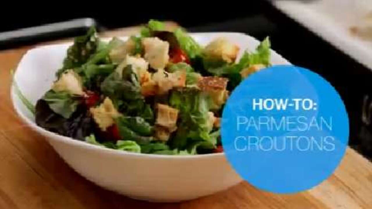 How to make Parmesan croutons