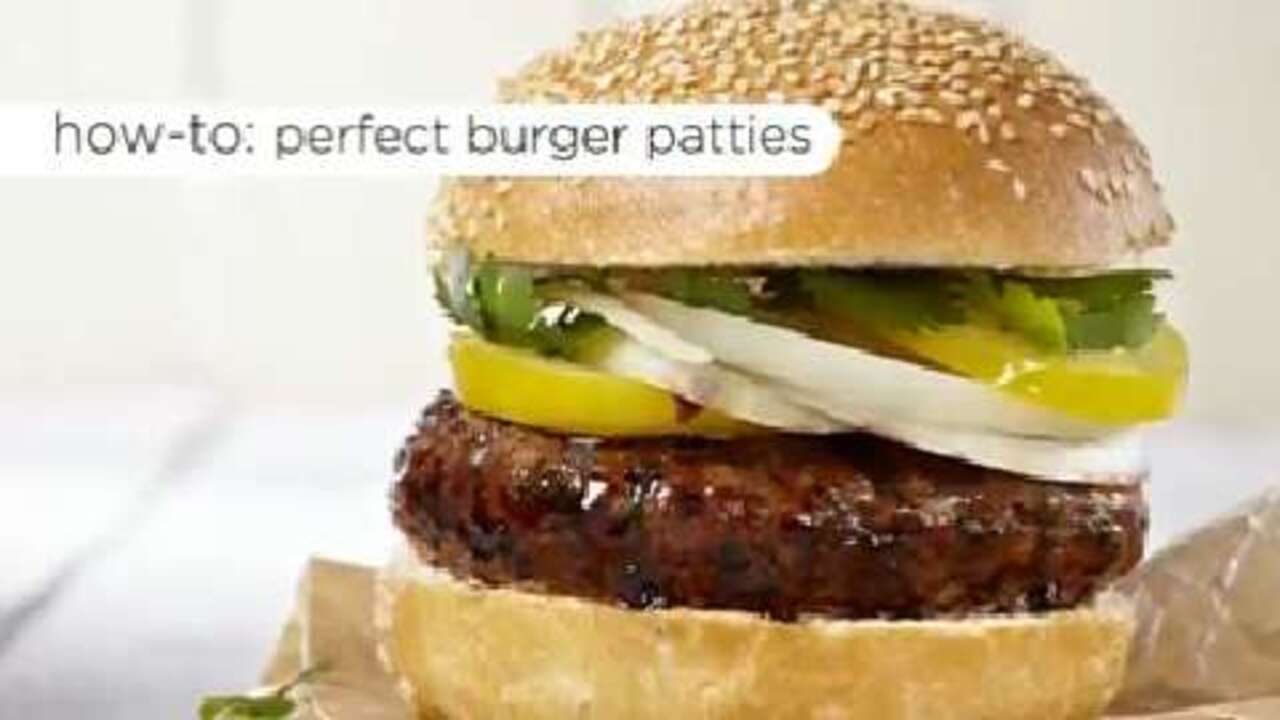 How to shape burger patties