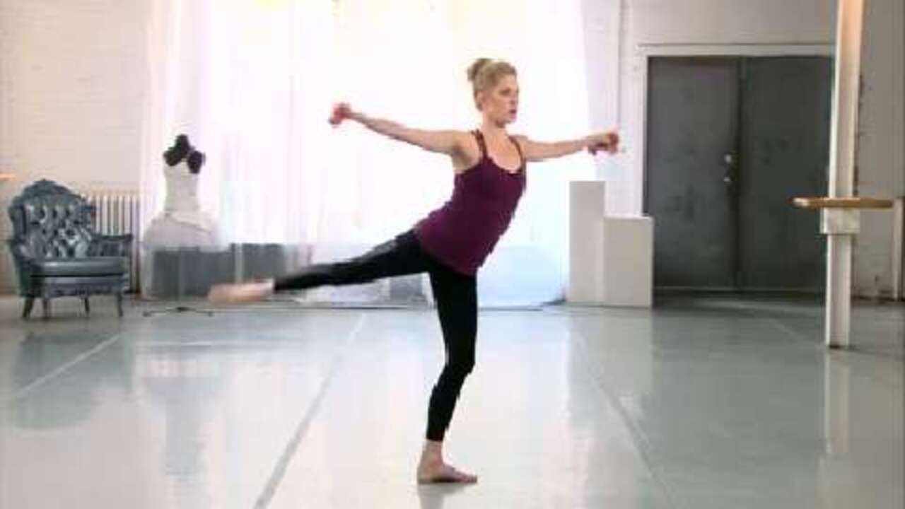 Ballet barre arm and leg workout