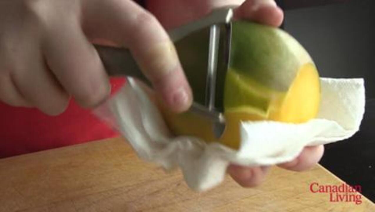 How to peel and cut a mango