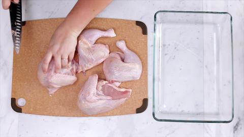 How to cut a whole chicken