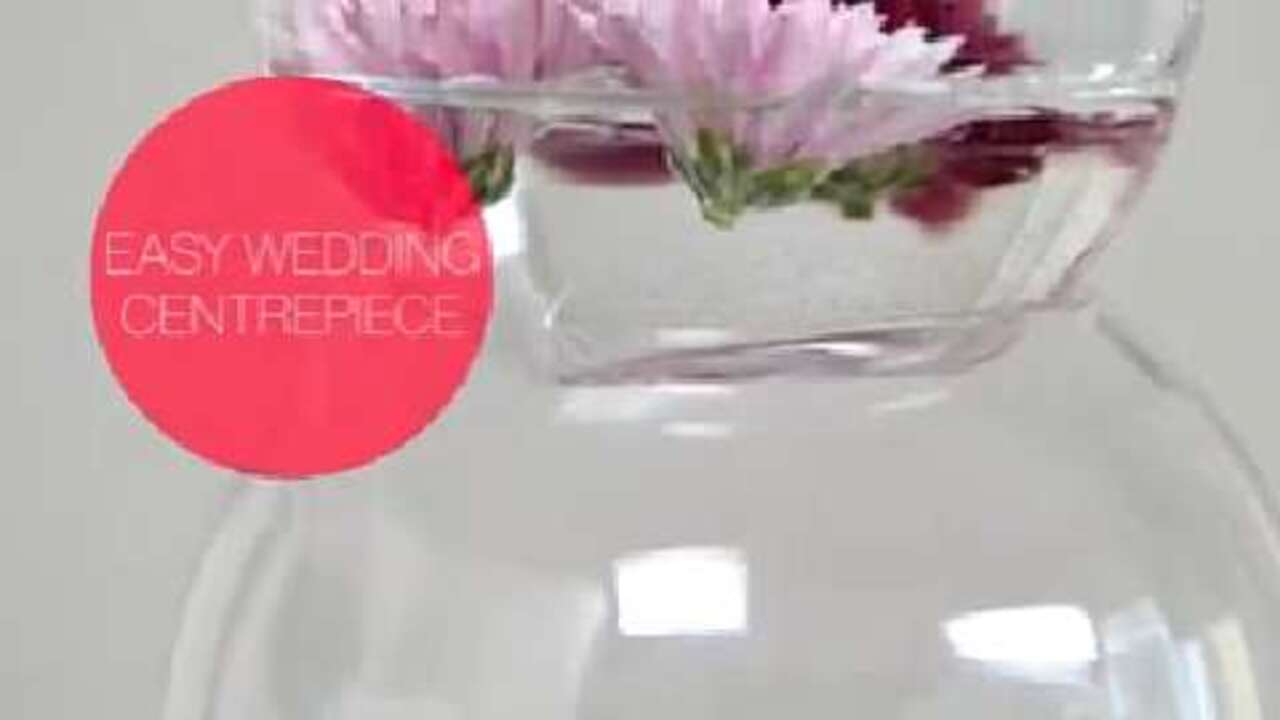 How to make an easy wedding centrepiece