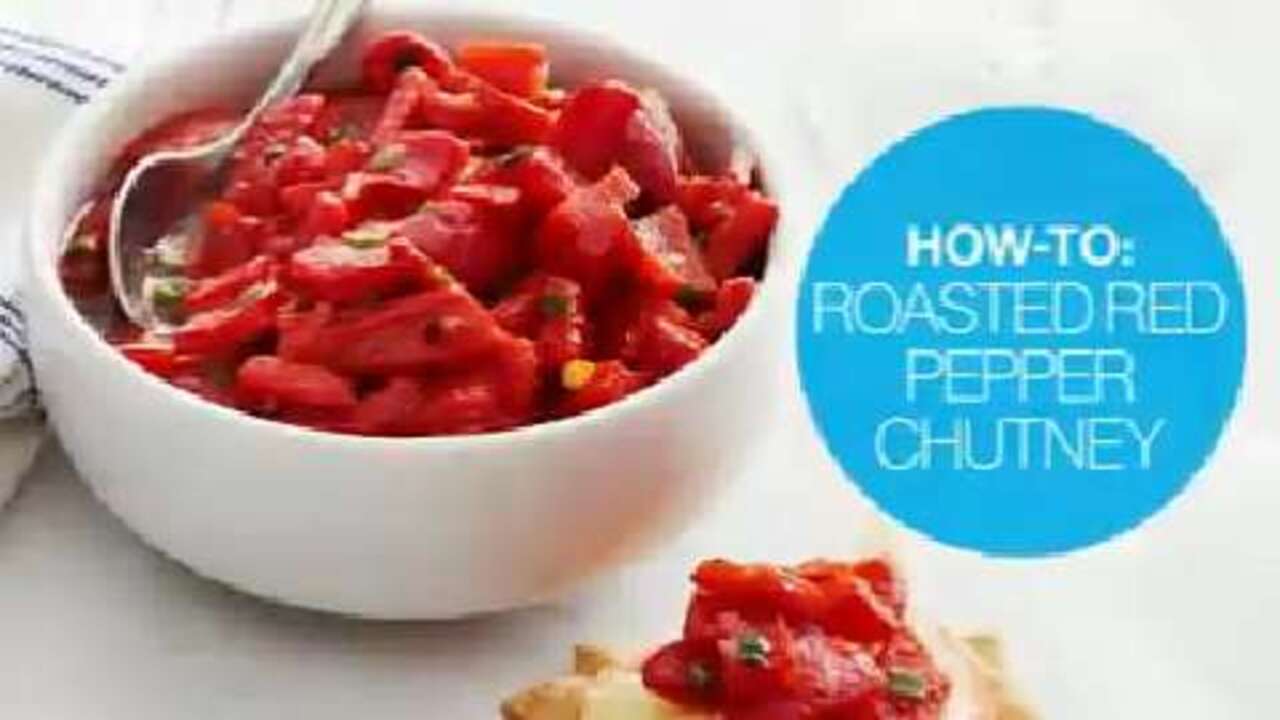 How to make roasted red pepper chutney