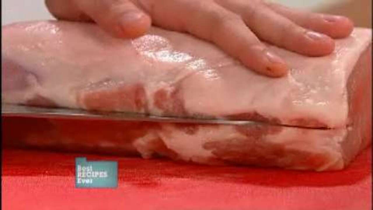 How to easily cut and section pork