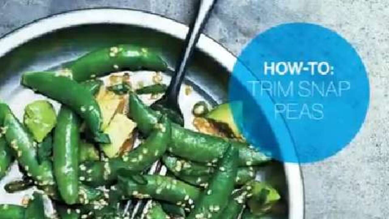 How to trim snap peas