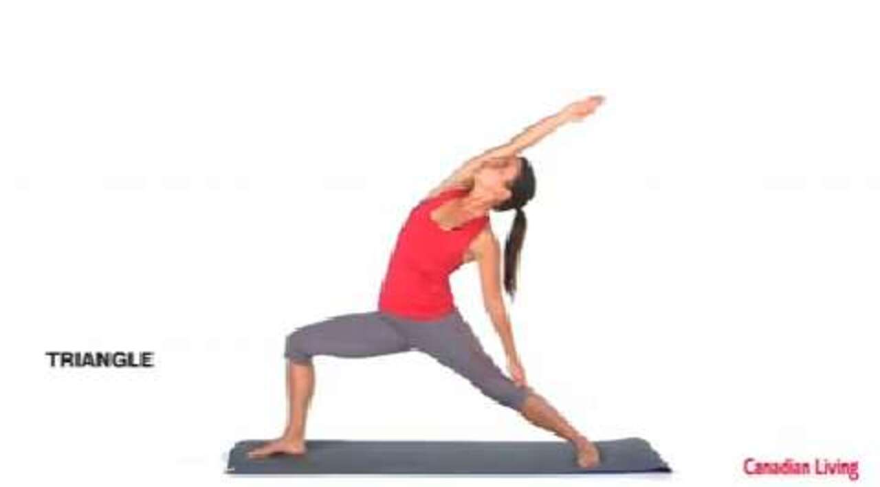 How to do triangle yoga pose