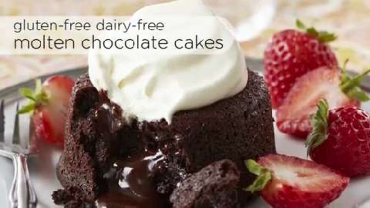 How to make gluten-free dairy-free molten chocolate cakes