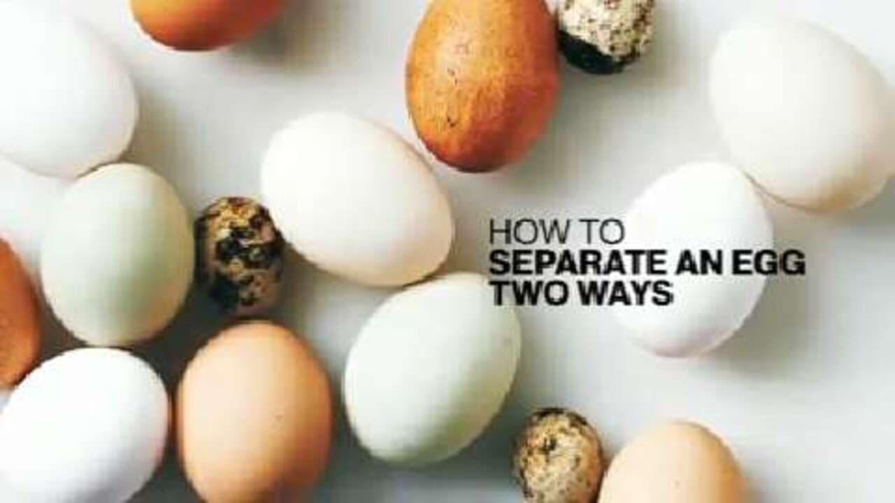 How to separate an egg