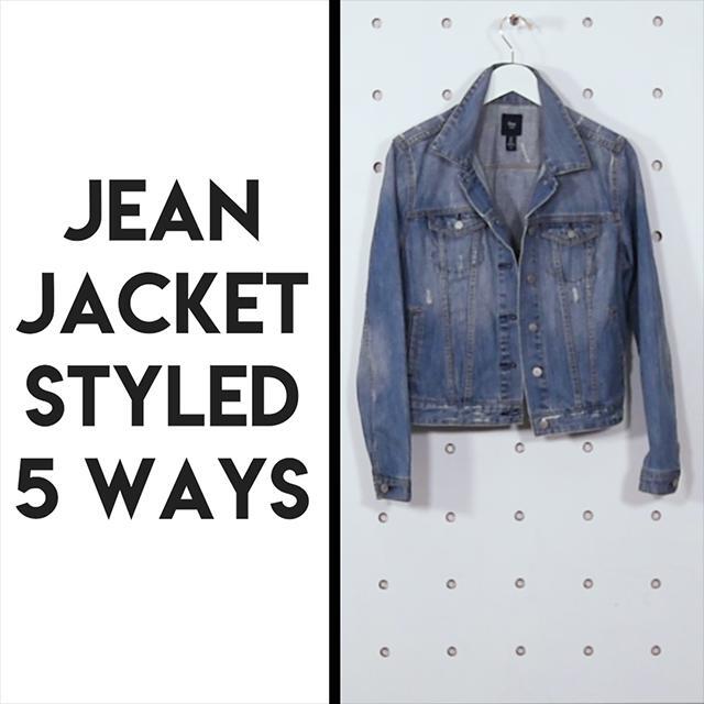Jean jacket styled 5 ways