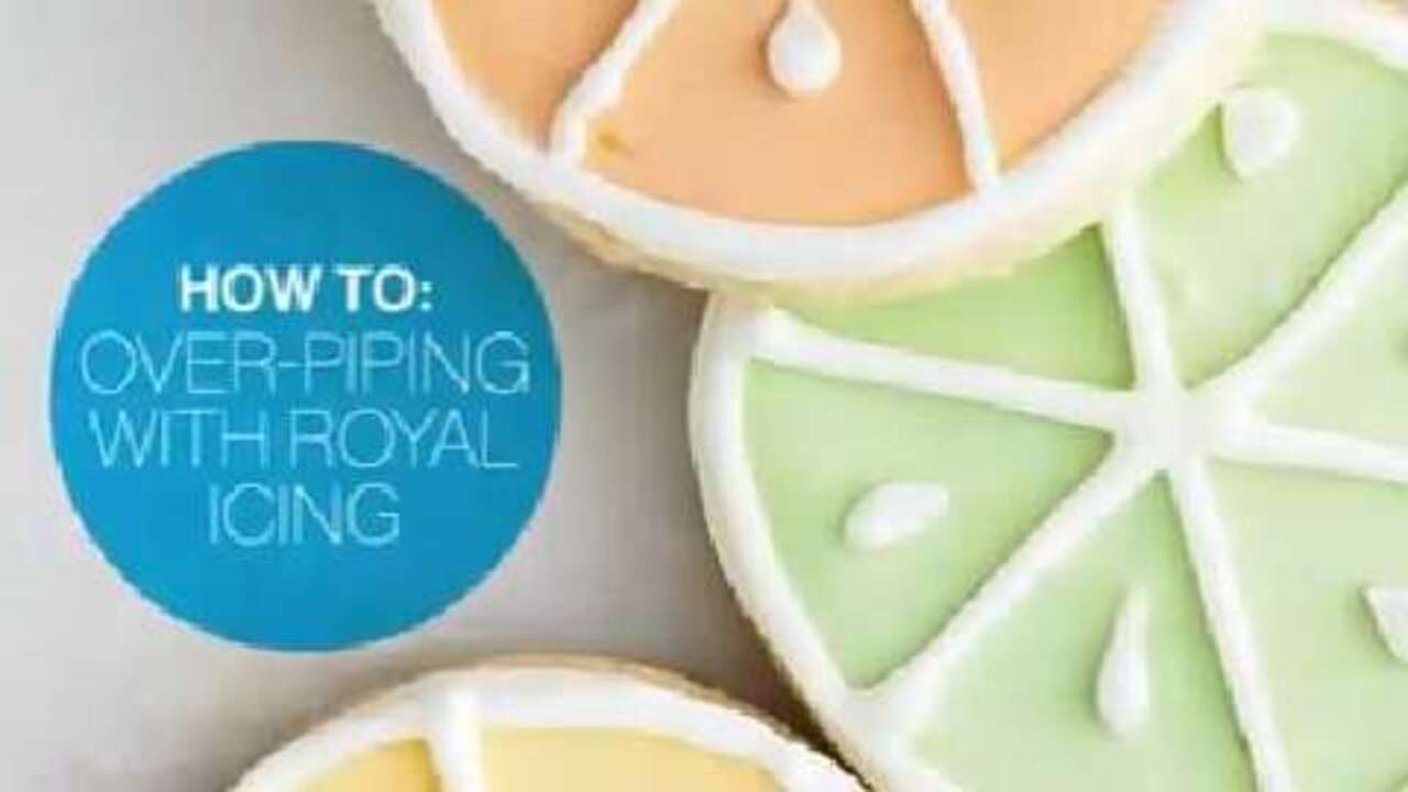 How to: Over-piping with royal icing