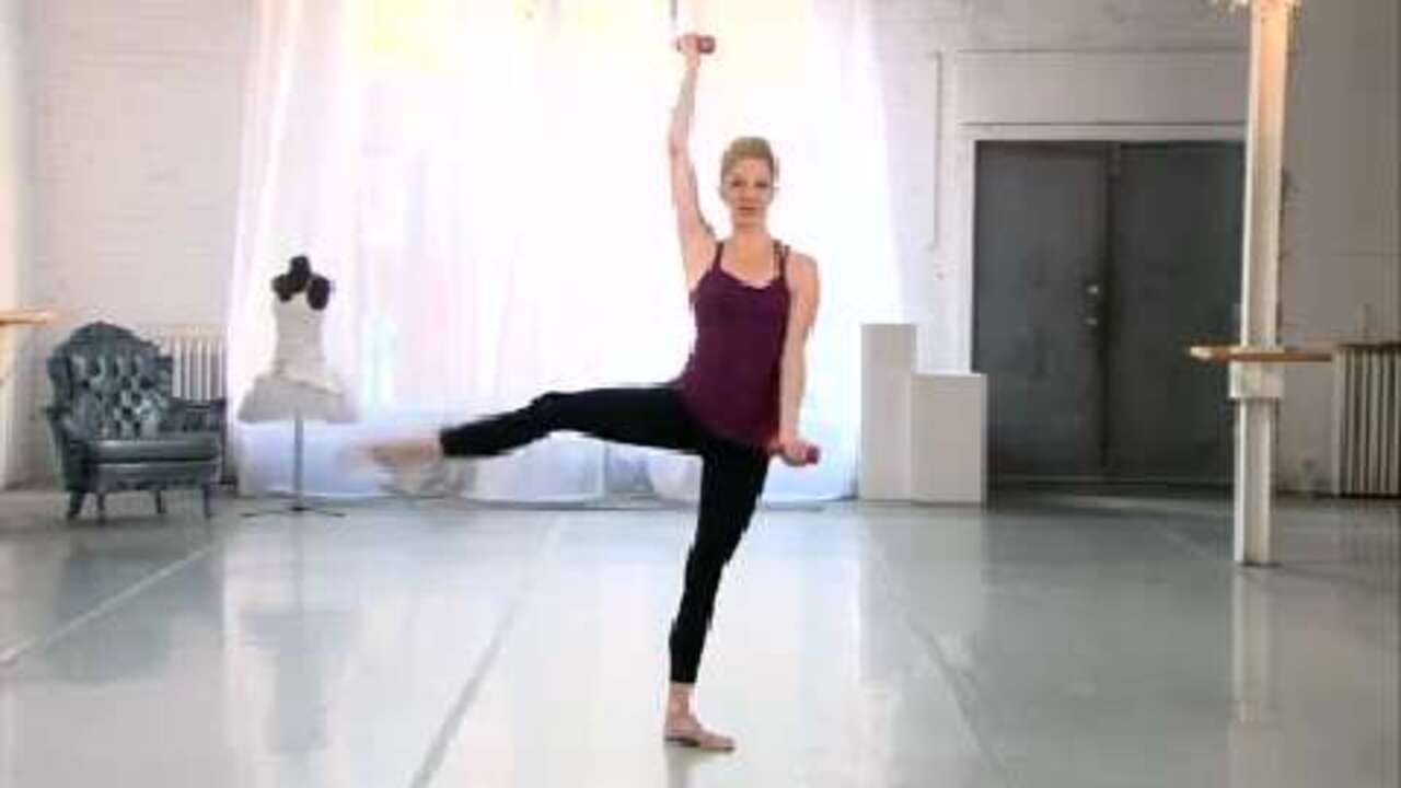 Ballet barre arm workout